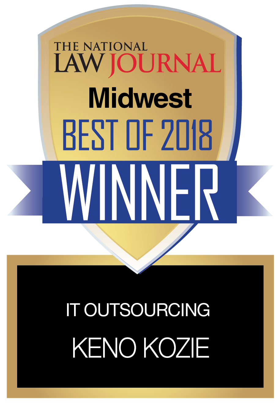 Keno Kozie Announces First-Place Ranking in the National Law Journal’s Best of the Midwest Survey